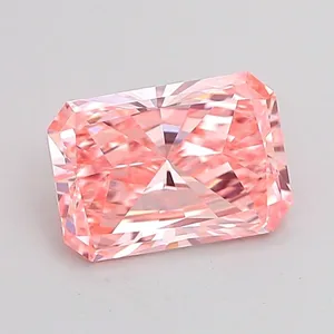 1ct RADIANT Fancy Vivid Pink VS1 Coloured Lab diamond