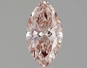 0.72ct MARQUISE Fancy Vivid Pink VVS2 Coloured Lab diamond
