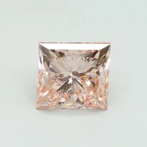 5.01ct PRINCESS Fancy Intense Pink VS1 Coloured Lab diamond