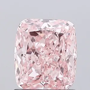 0.93ct CUSHION Fancy Intense Pink VS2 Coloured Lab diamond