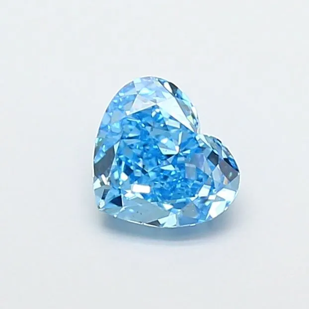 1.50ct HEART Fancy Vivid Blue VS1 Coloured Lab diamond