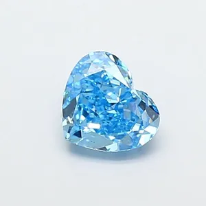 1.5ct HEART Fancy Vivid Blue VS1 Coloured Lab diamond