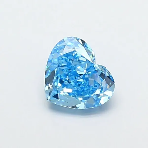 1.5ct HEART Fancy Vivid Blue VS1 Coloured Lab diamond