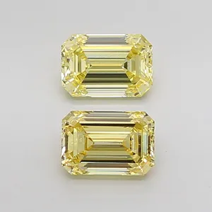 1.35ct EMERALD Fancy Intense Yellow VS1 Coloured Lab diamond