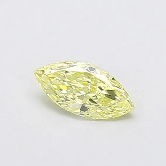 0.41ct MARQUISE Fancy Yellow VVS2 Coloured Lab diamond