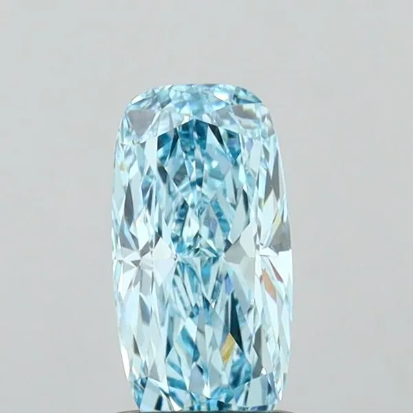 1.08ct CUSHION Fancy Vivid Blue VVS1 Coloured Lab diamond
