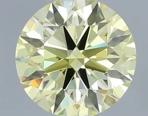 0.51ct ROUND Fancy Yellow VVS1 Coloured Lab diamond