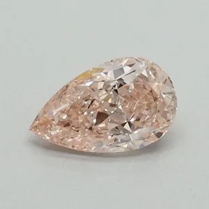 0.51ct PEAR Fancy Intense Pink VVS2 Coloured Lab diamond