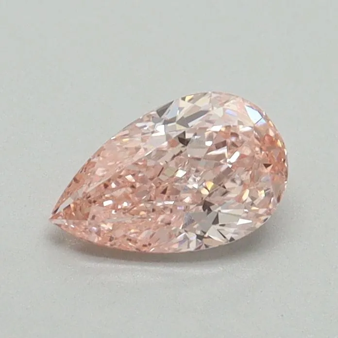 0.52ct PEAR Fancy Vivid Pink VS1 Coloured Lab diamond