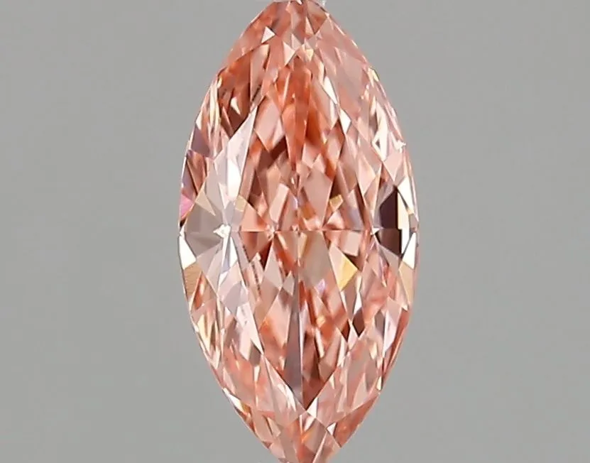 1.05ct MARQUISE Fancy Vivid Pink VVS2 Coloured Lab diamond