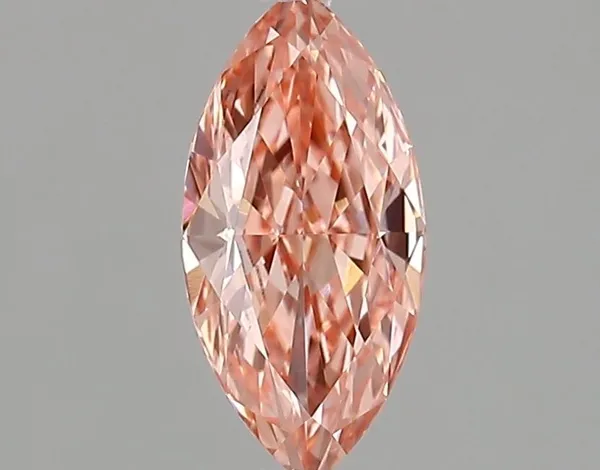 1.05ct MARQUISE Fancy Vivid Pink VVS2 Coloured Lab diamond
