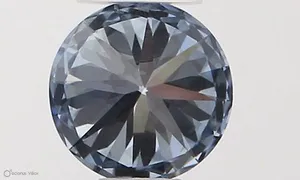0.34ct ROUND Fancy Intense Blue IF Coloured Lab diamond