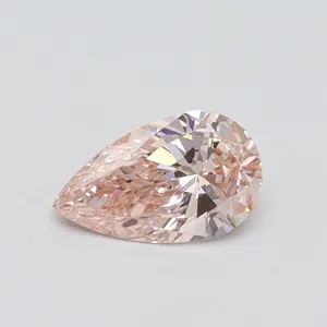 0.5ct PEAR Fancy Pink VS1 Coloured Lab diamond