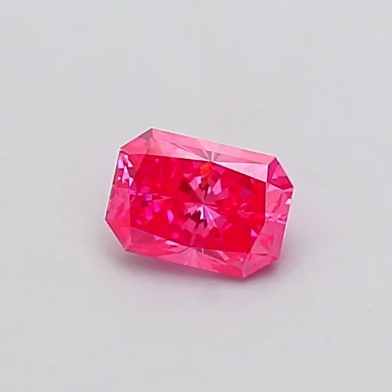 0.47ct RADIANT Fancy Vivid Pink VVS1 Coloured Lab diamond