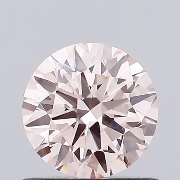 0.74ct ROUND Fancy Intense Pink VS1 Coloured Lab diamond