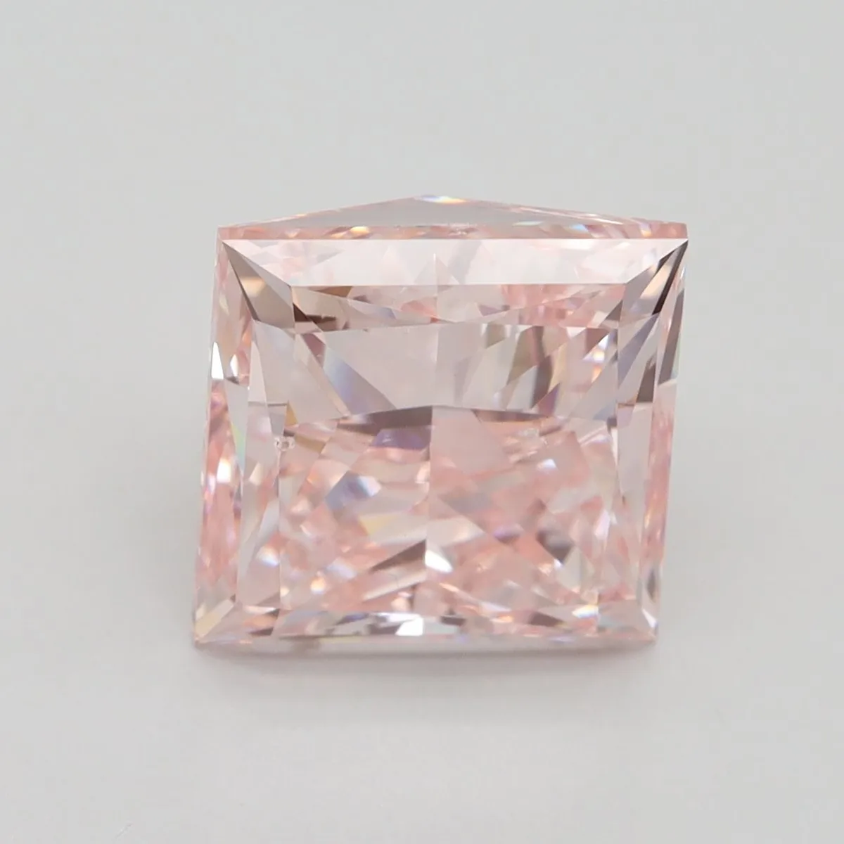 5.00ct PRINCESS Fancy Intense Pink VS2 Coloured Lab diamond