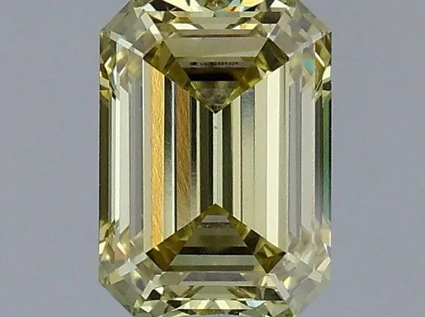 1.06ct EMERALD Fancy Yellow VS1 Coloured Lab diamond