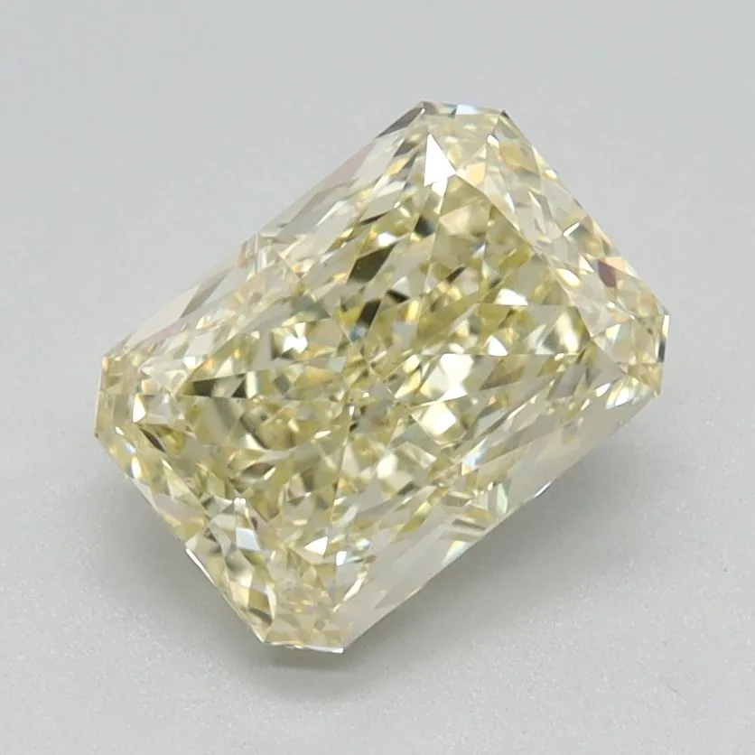 1.28ct RADIANT Fancy Intense Yellow VS2 Coloured Lab diamond