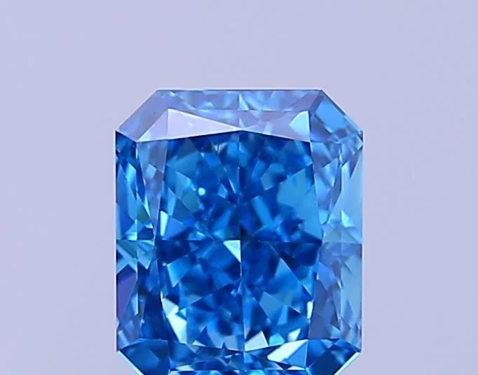 1.01ct RADIANT Fancy Vivid Blue VS2 Coloured Lab diamond