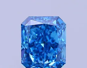 1.01ct RADIANT Fancy Vivid Blue VS2 Coloured Lab diamond