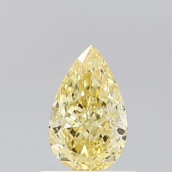 0.6ct PEAR Fancy Intense Yellow VS1 Coloured Lab diamond