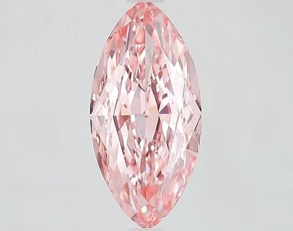 2.82ct MARQUISE Fancy Vivid Pink VVS1 Coloured Lab diamond