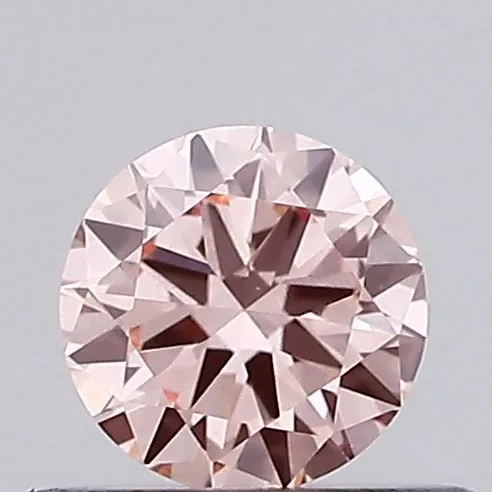 0.33ct ROUND Fancy Intense Pink VS1 Coloured Lab diamond