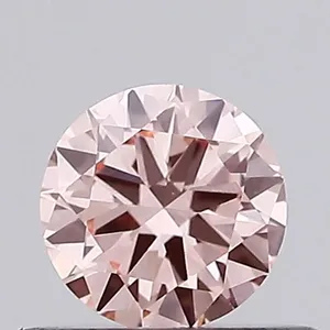 0.33ct ROUND Fancy Intense Pink VS1 Coloured Lab diamond