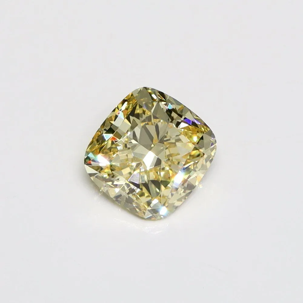 1.17ct CUSHION Fancy Intense Yellow VS1 Coloured Lab diamond