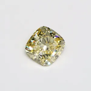 1.17ct CUSHION Fancy Intense Yellow VS1 Coloured Lab diamond