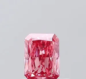0.52ct RADIANT Fancy Vivid Pink VS2 Coloured Lab diamond