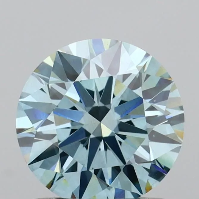 1.06ct ROUND Fancy Intense Blue VS2 Coloured Lab diamond