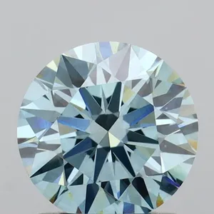 1.06ct ROUND Fancy Intense Blue VS2 Coloured Lab diamond