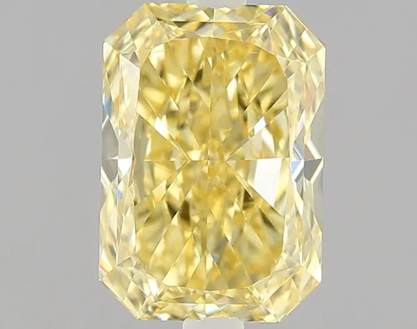 1.01ct RADIANT Fancy Intense Yellow VS1 Coloured Lab diamond