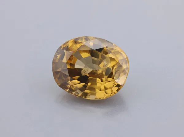 3.5ct Brown Zircon, Oval cut gemstone