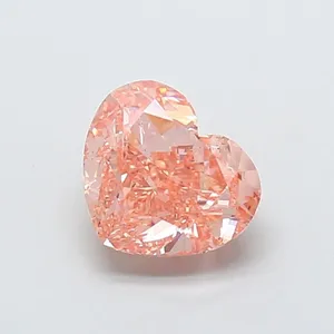 1.93ct HEART Fancy Intense Pink VS2 Coloured Lab diamond