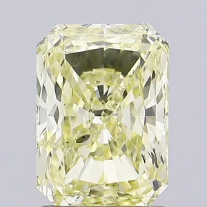 1.21ct RADIANT Fancy Yellow SI2 Coloured Lab diamond