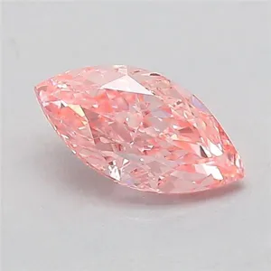 0.52ct MARQUISE Fancy Vivid Pink VVS2 Coloured Lab diamond