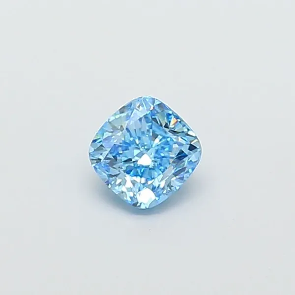 1.01ct CUSHION Fancy Vivid Blue VS2 Coloured Lab diamond