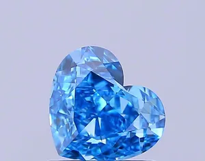 1ct HEART Fancy Vivid Blue VS1 Coloured Lab diamond
