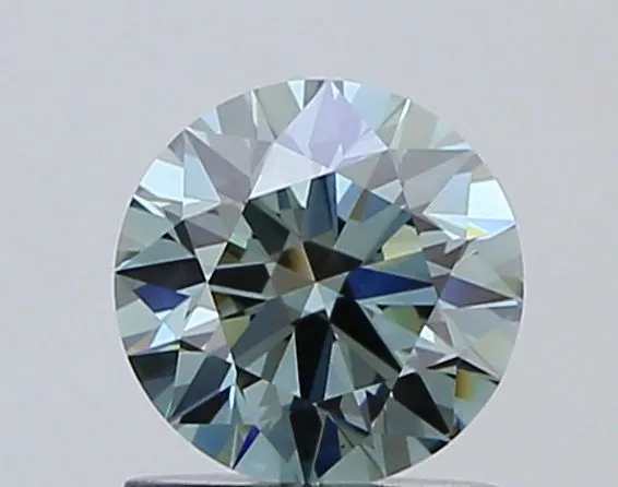 1.03ct ROUND Fancy Intense Greenish Blue VVS2 Coloured Lab diamond
