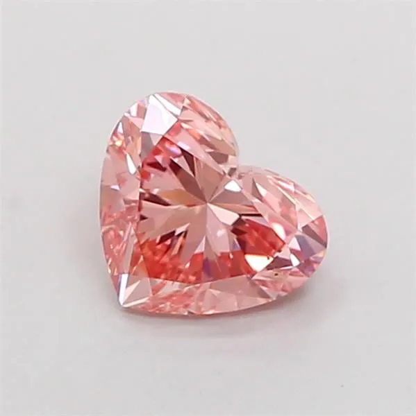 1.25ct HEART Fancy Vivid Pink VS2 Coloured Lab diamond