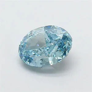 1.16ct OVAL Fancy Vivid Blue VVS2 Coloured Lab diamond