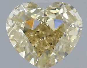 1.07ct HEART Fancy Intense Yellow VS1 Coloured Lab diamond