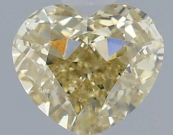 1.07ct HEART Fancy Intense Yellow VS1 Coloured Lab diamond