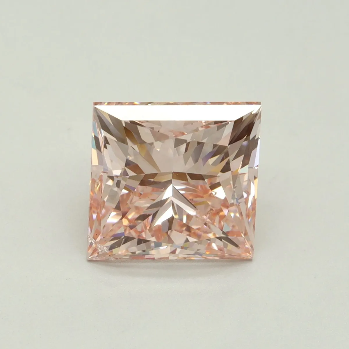 5.01ct PRINCESS Fancy Intense Pink SI1 Coloured Lab diamond