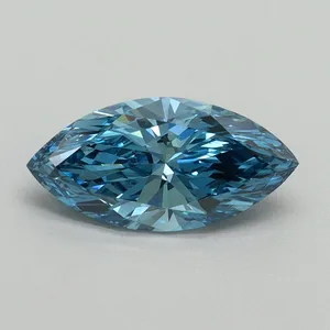 1.07ct MARQUISE Fancy Vivid Blue VS1 Coloured Lab diamond
