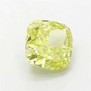 1.16ct CUSHION Fancy Intense Yellow VS1 Coloured Lab diamond