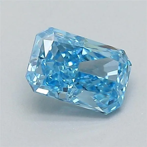 0.36ct RADIANT Fancy Vivid Blue VS1 Coloured Lab diamond