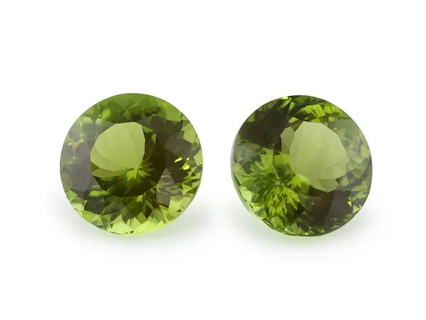 15.08ct Green Peridot, Round cut gemstone